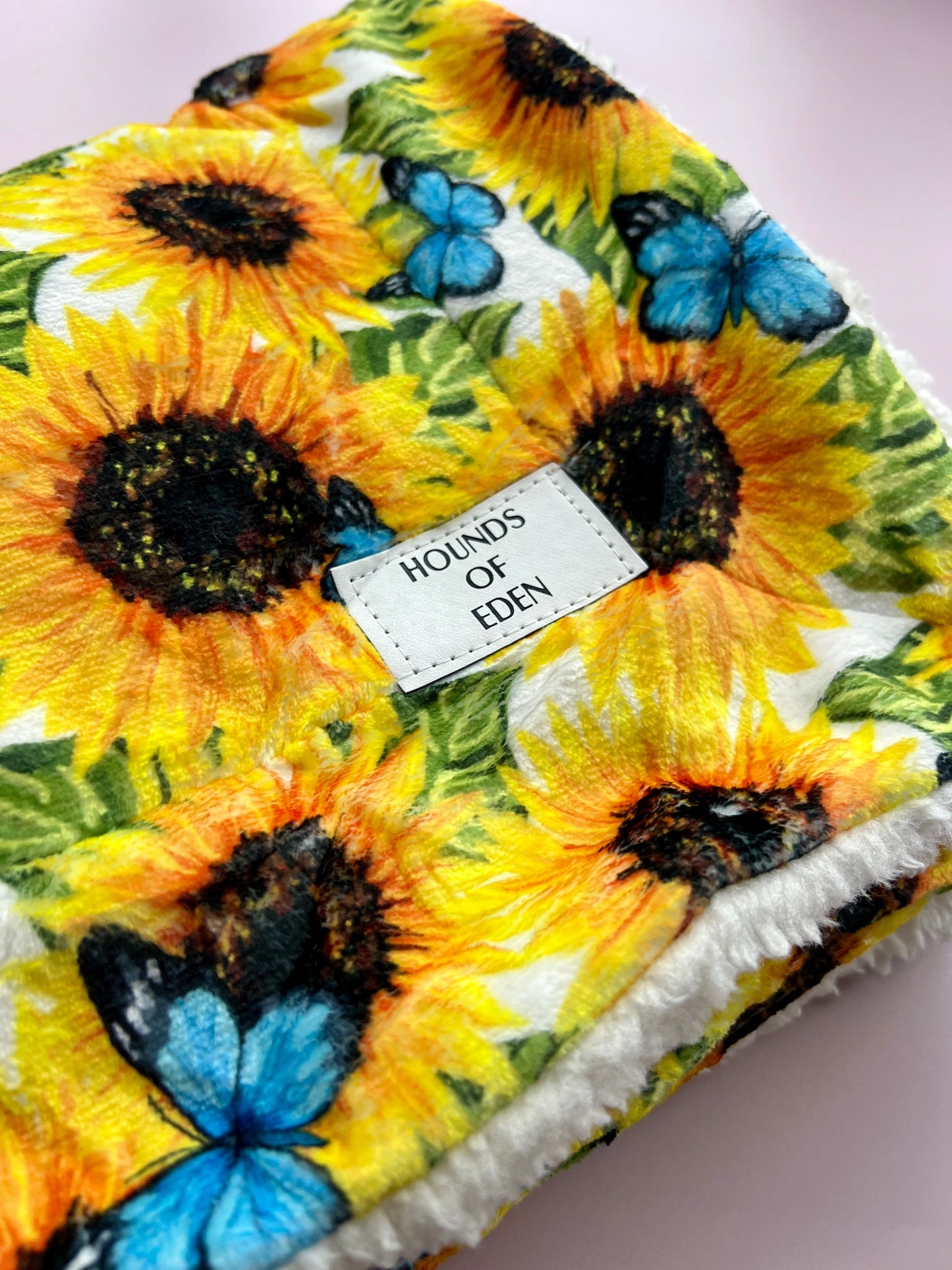 Sunflower Flutter Dog Snuggle Blanket - The Bark Market