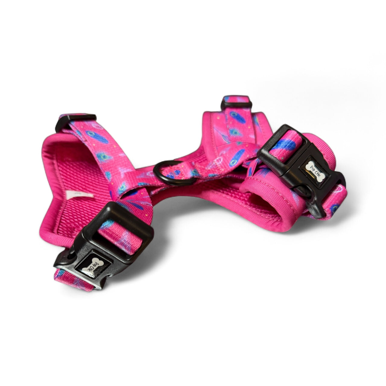 Peacock Power Step-In Adjustable Harness – Pretty, Practical & Perfect for Tiny Pups - The Bark Market