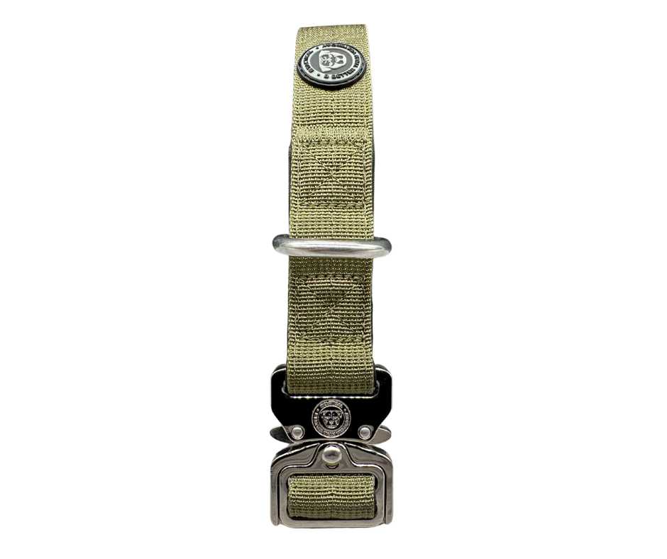 2.5cm Nylon BTactical™ Collar | Khaki Green - The Bark Market