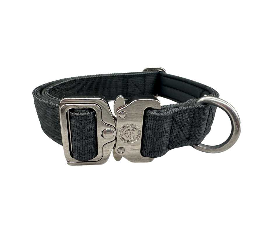 2.5cm Nylon BTactical™ Collar | Midnight Black - The Bark Market