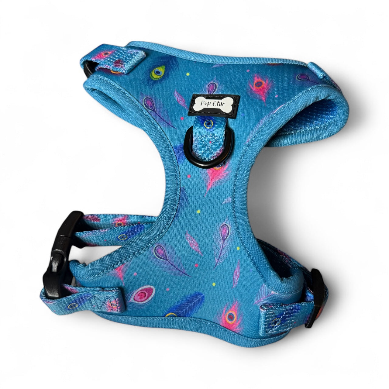 Power Peacock Step-In Adjustable Harness – Easy, Comfy & Made for Stylish Small Dogs! - The Bark Market