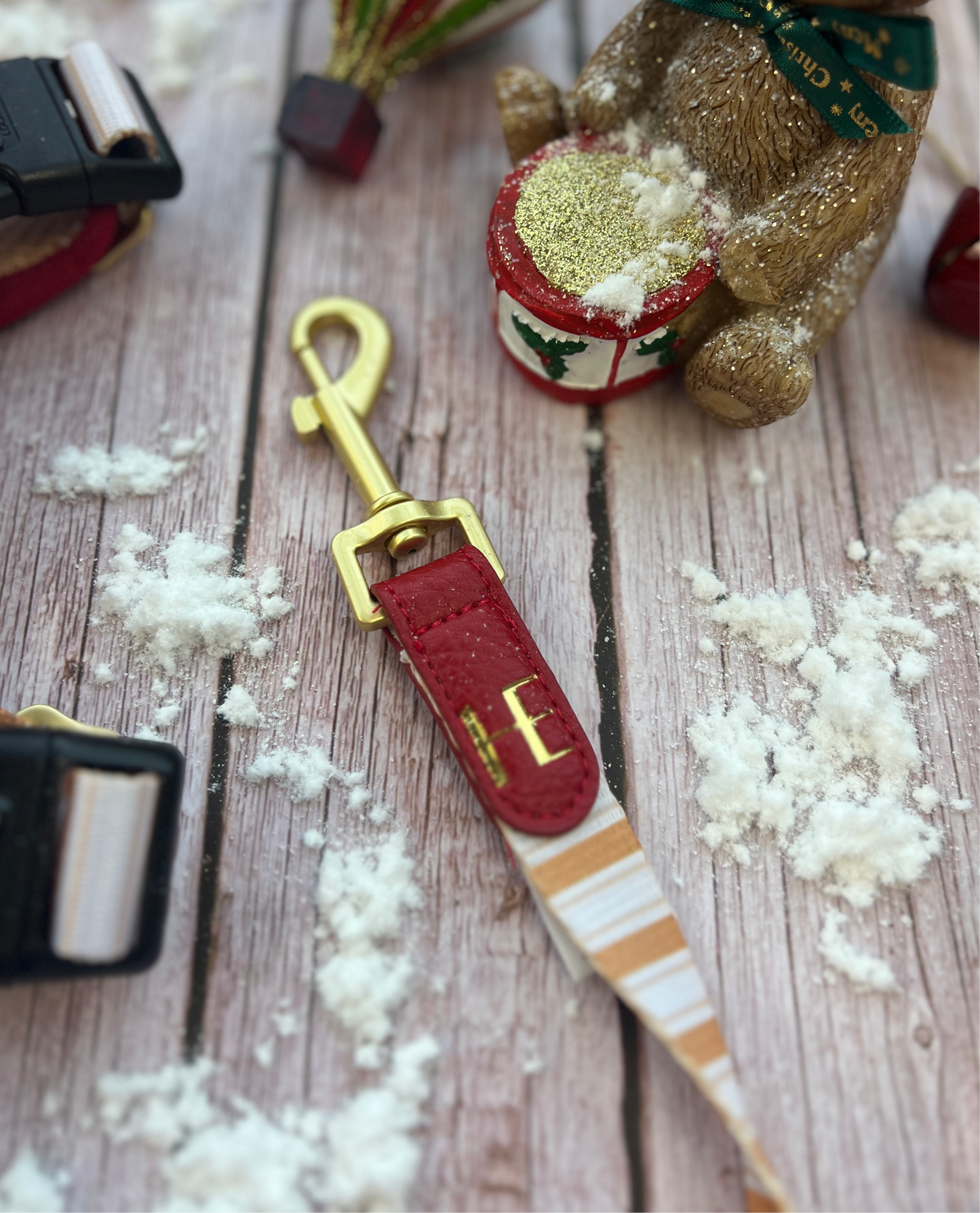 Harrold + Hattie Bears Dog Collar + Tag Holder - The Bark Market