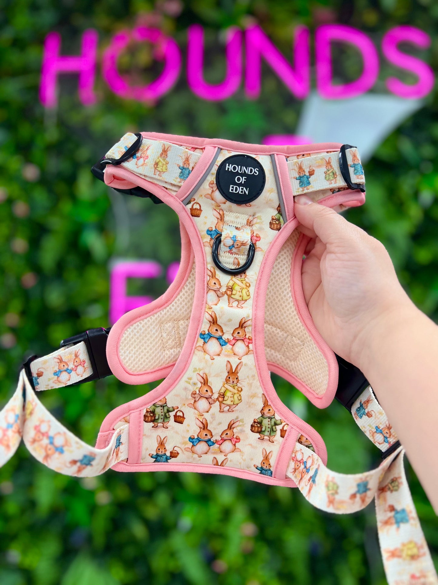 Bunny Tales - Pink, Dog Supaw Strong™ Lite Harness (XS-XL) - The Bark Market