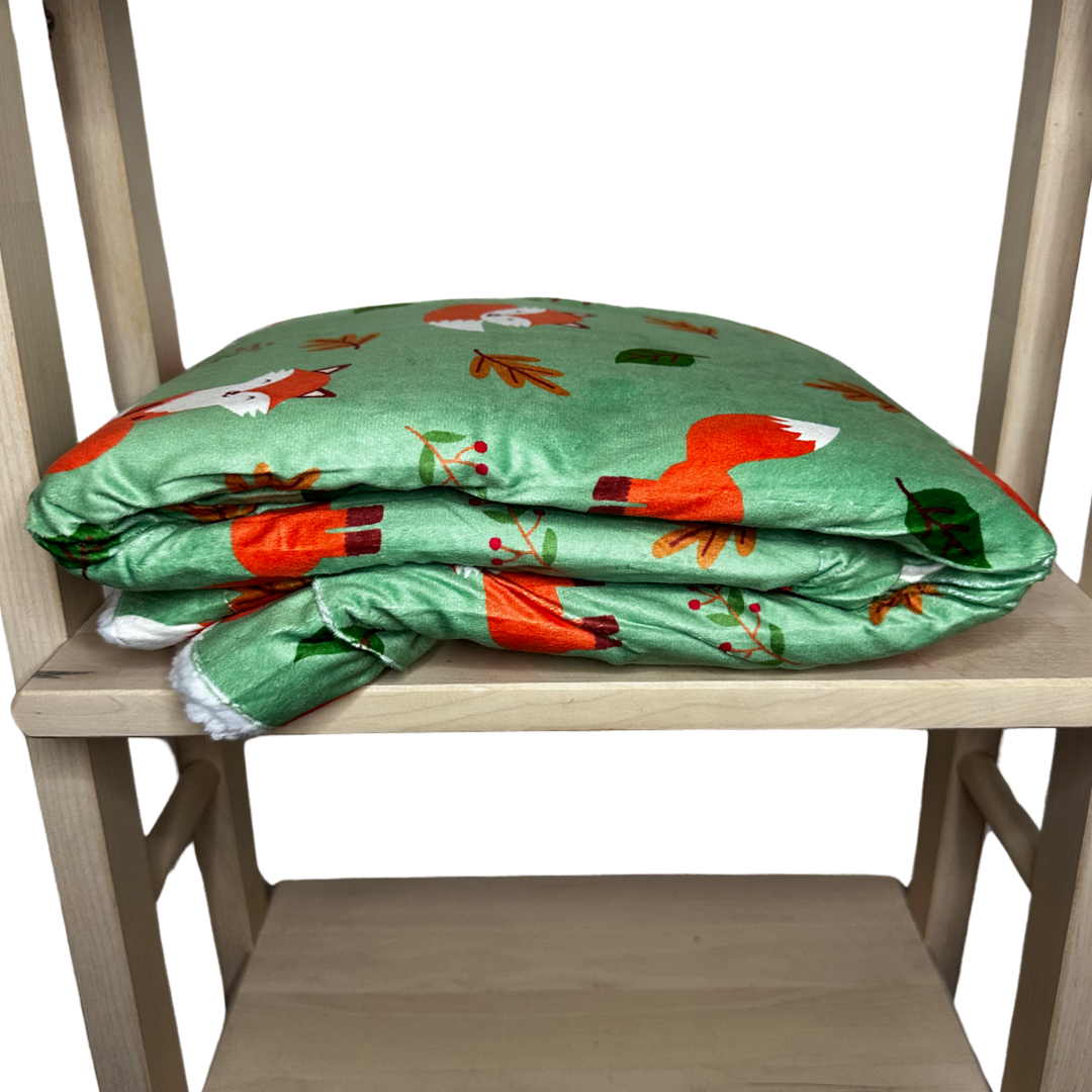 Inquisitive Fox blanket LARGE - fleece dog blanket - The Bark Market