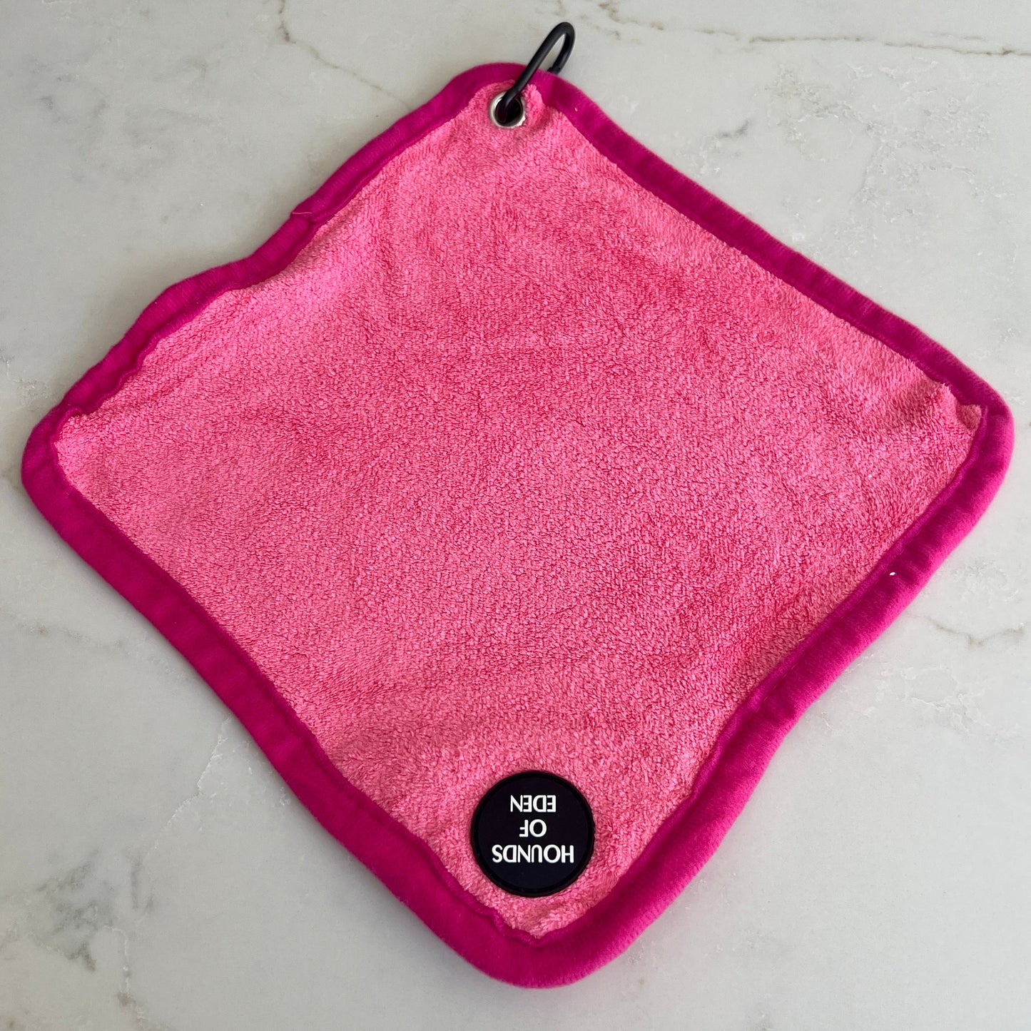 Mini Dog Towel + Clip, Hot Pink - The Bark Market