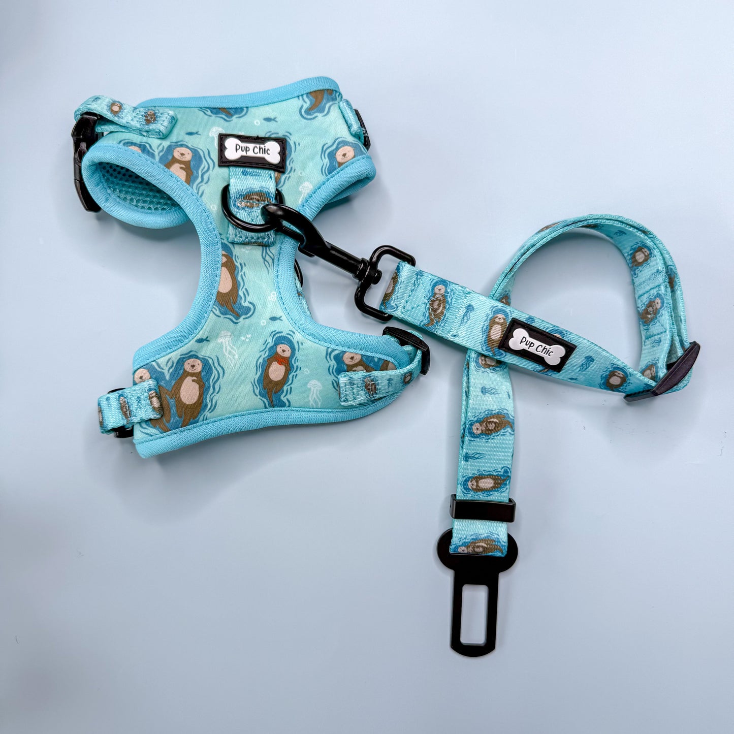 Otterly Lovely Step-in Adjustable harness (XXS-XS) 🦦💙 - The Bark Market