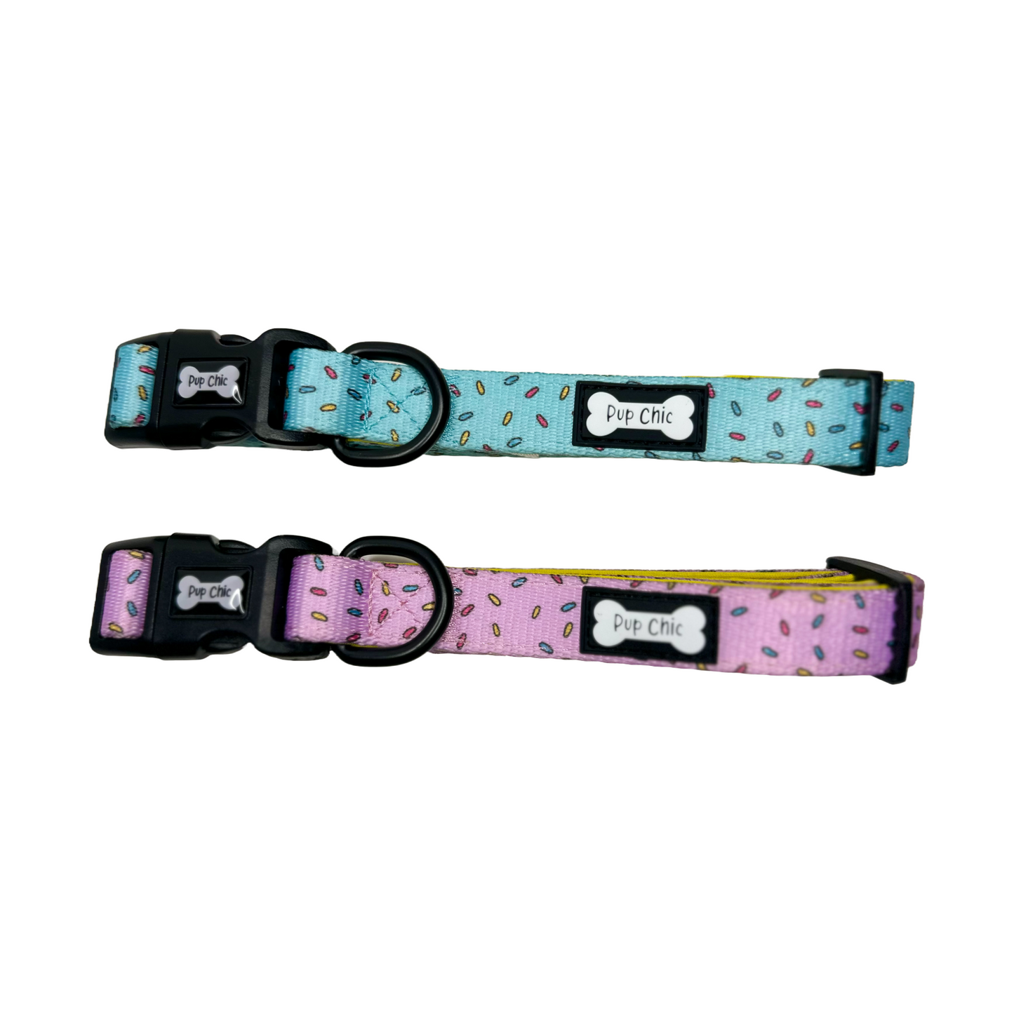 Sprinkles For Days Collar - pink or blue sprinkles dog collar - The Bark Market