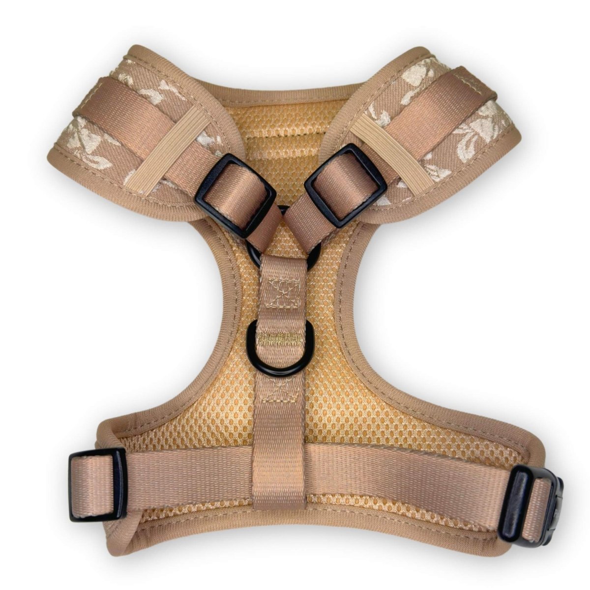Luxe Adjustable Harness - Toffee Latte Petals - The Bark Market
