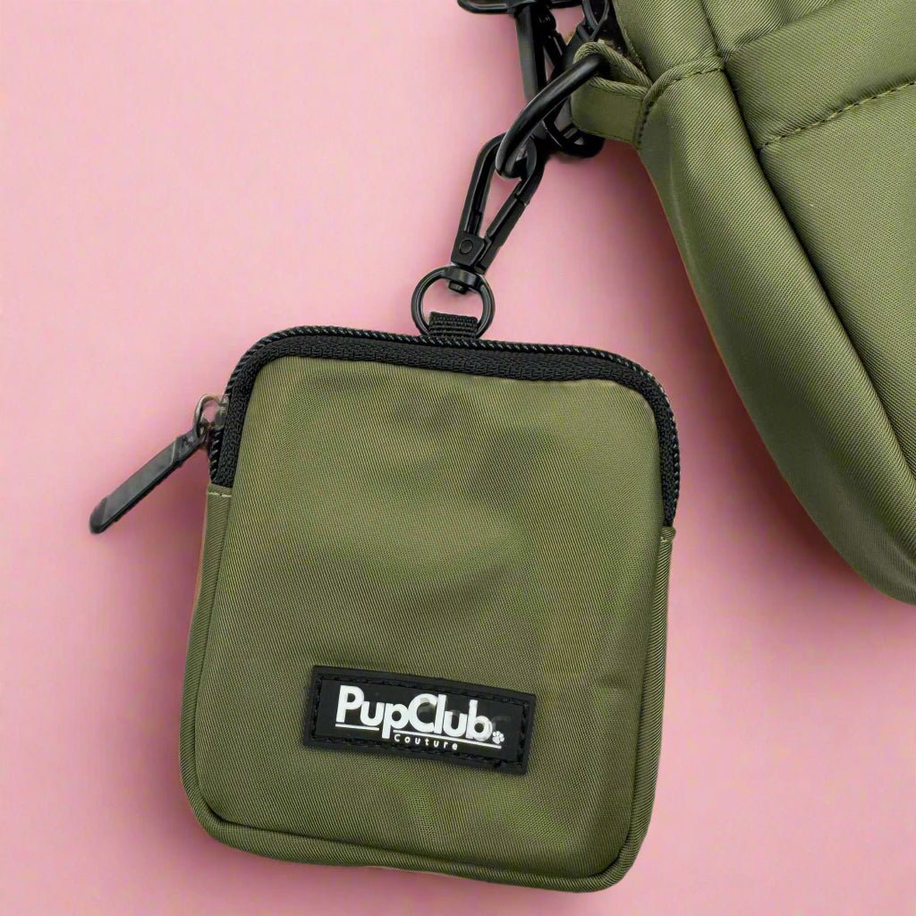 Dog Treat Pouch - Khaki Green - The Bark Market