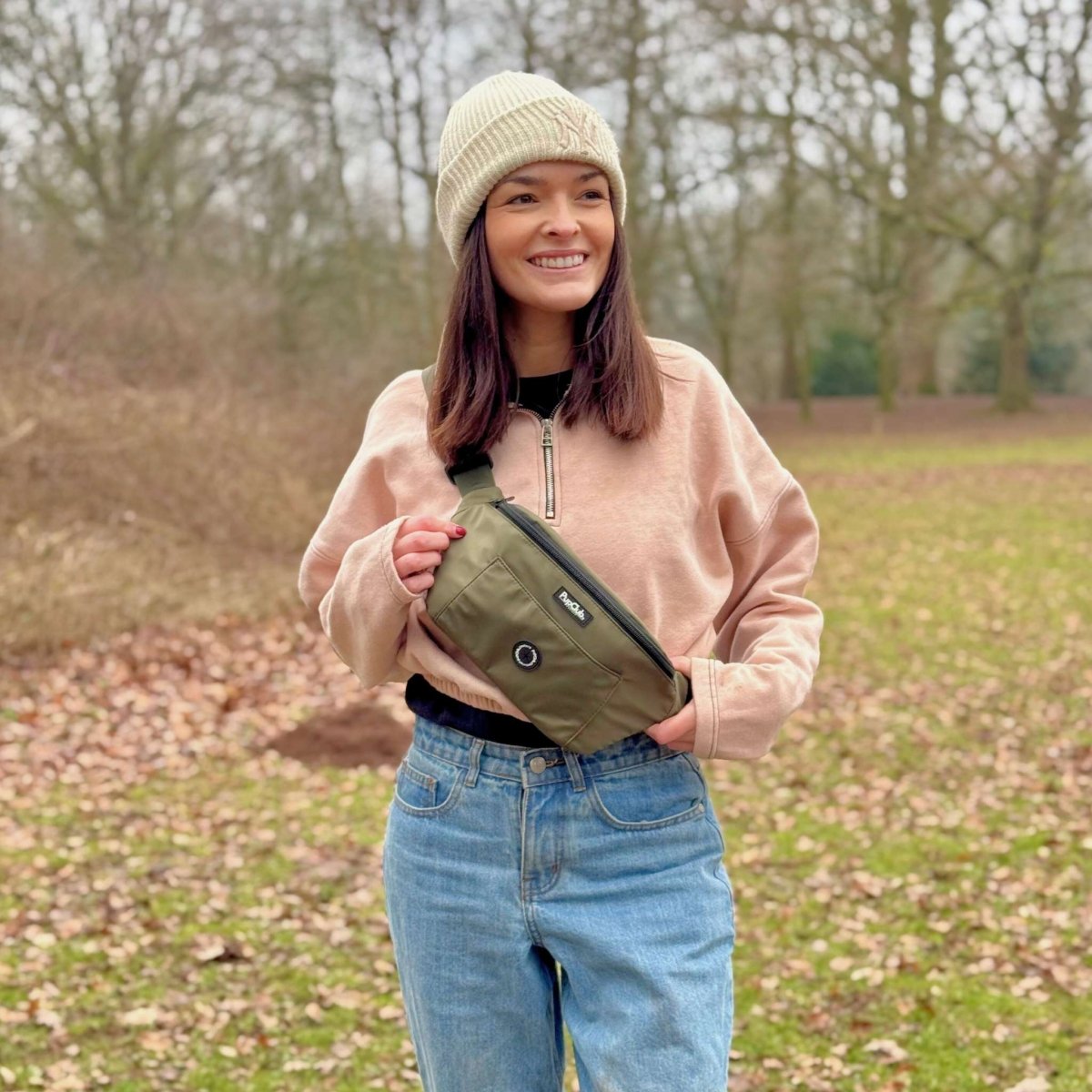 Dog Walking Bum Bag - Khaki Green - The Bark Market