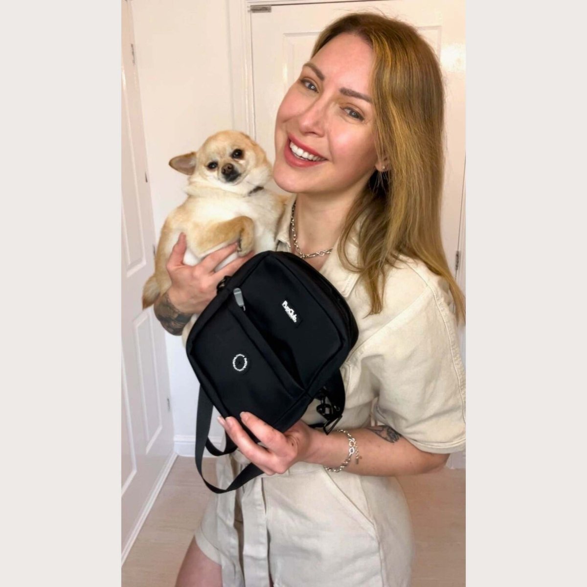 Mini Dog Walking Bag - Black - The Bark Market
