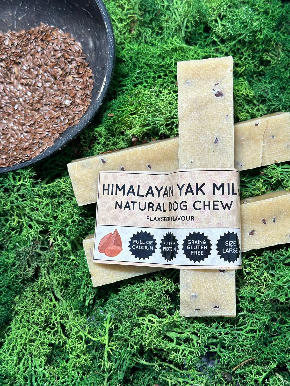 Flaxseed Yak Dog Chew - The Bark Market