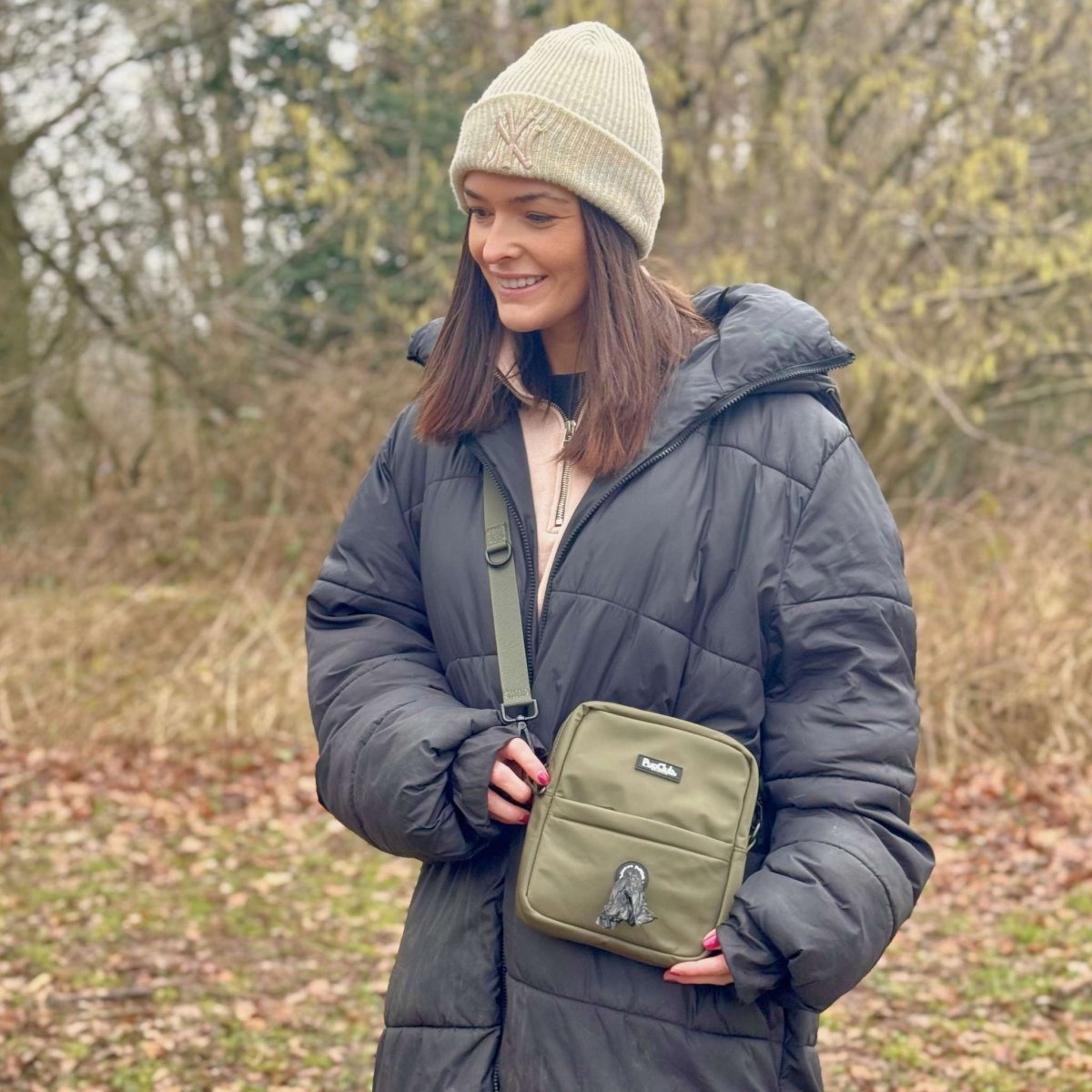 Mini Dog Walking Bag - Khaki Green - The Bark Market