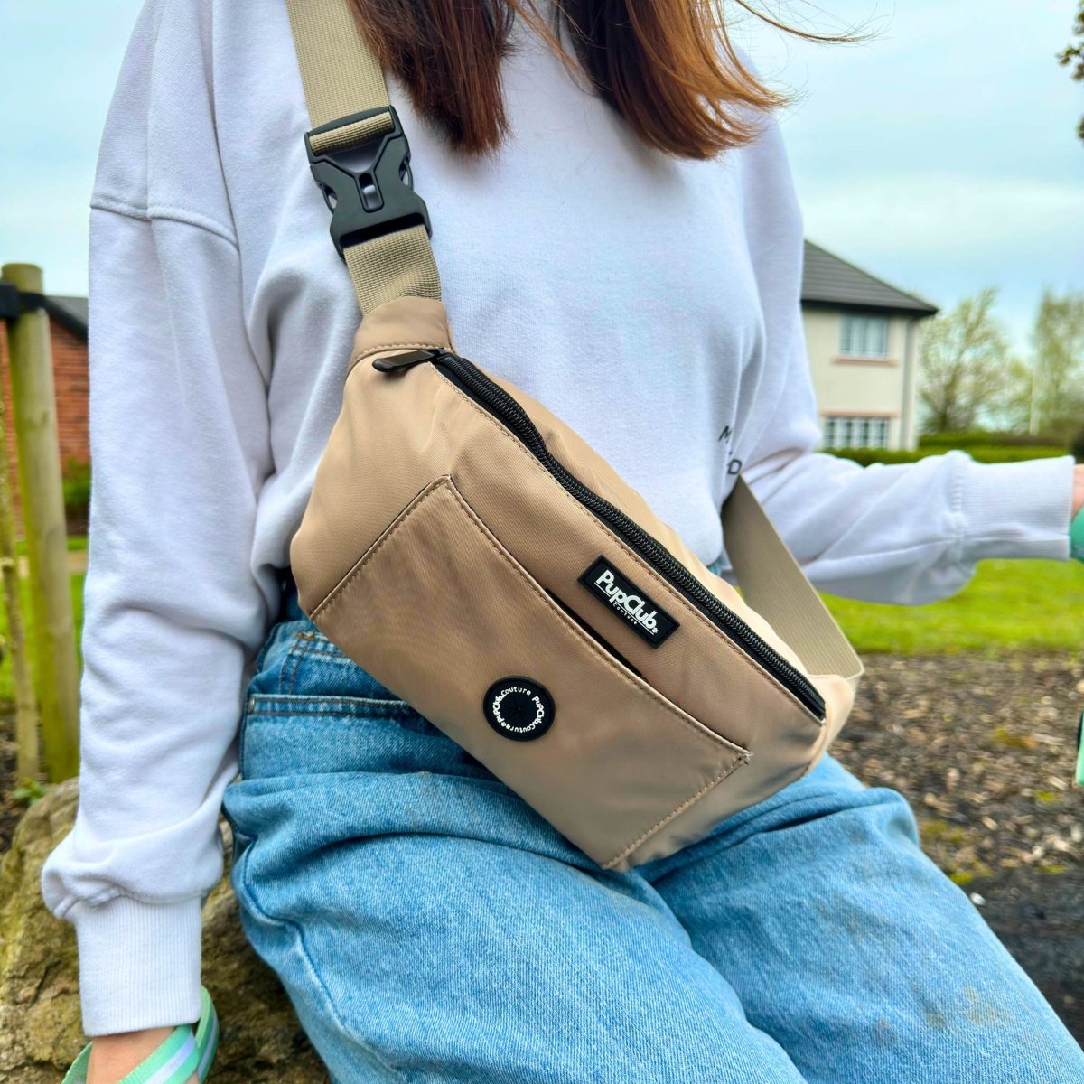 Dog Walking Bum Bag - Tan - The Bark Market