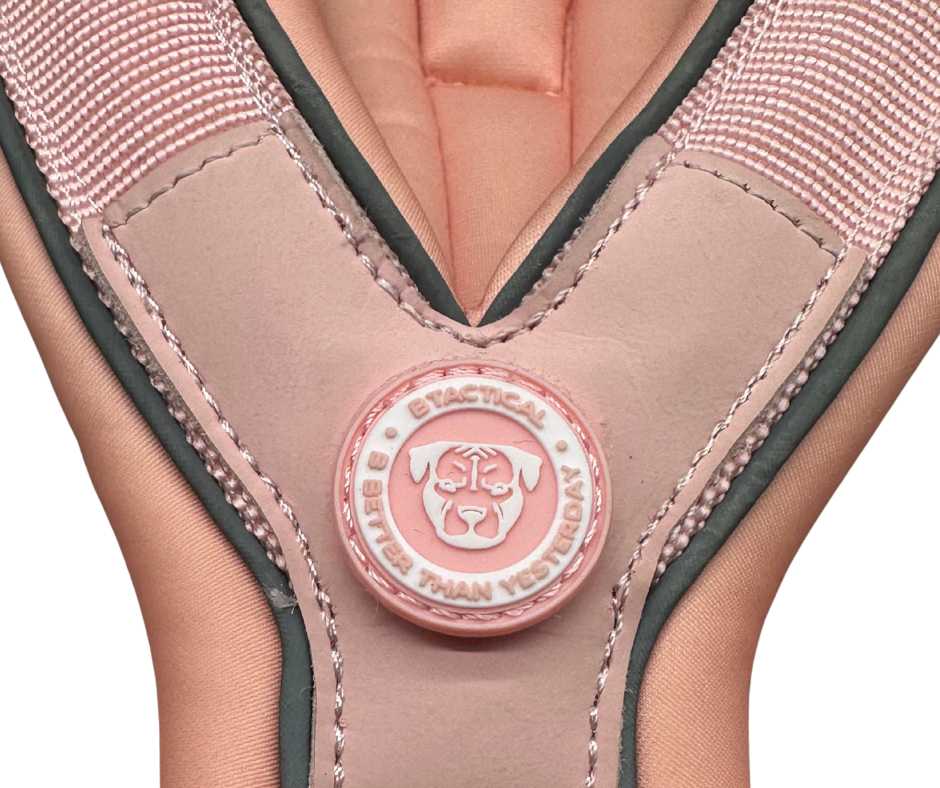 The 2.5cm BTactical™ Slip on Harness | Pastel Pink - The Bark Market