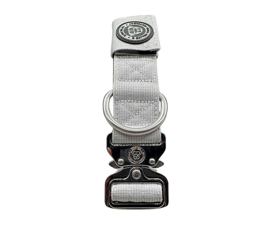 4cm Nylon BTactical™ Tracker Collar | Misty Grey - The Bark Market