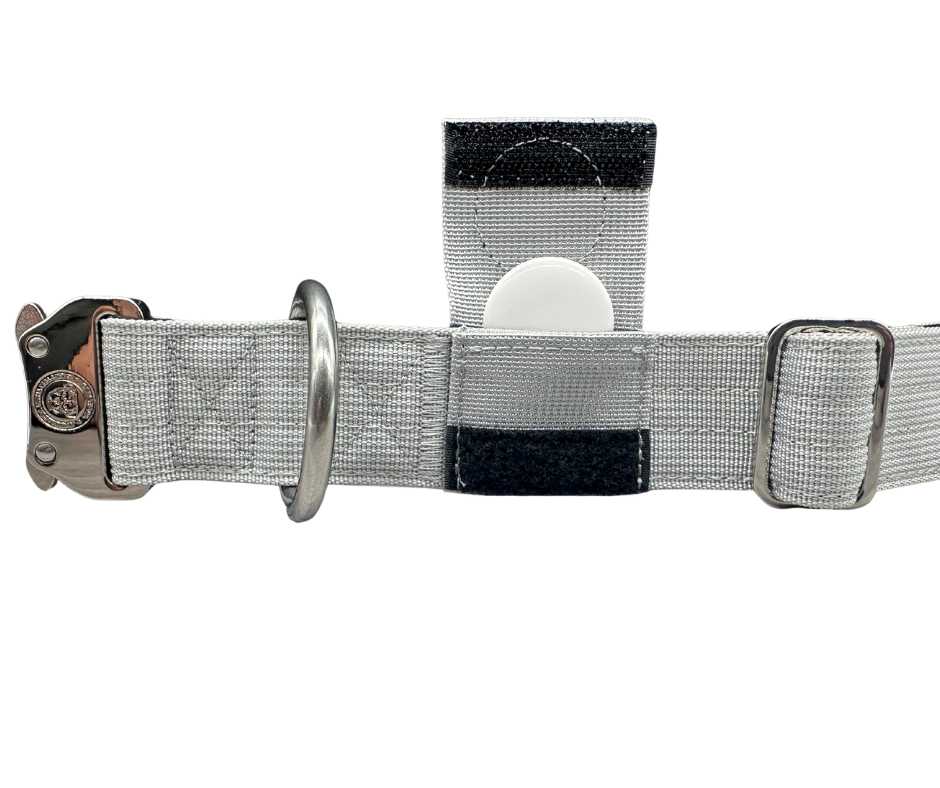 4cm Nylon BTactical™ Tracker Collar | Misty Grey - The Bark Market