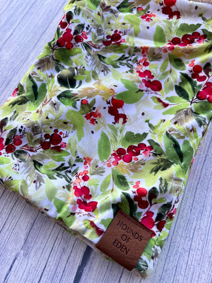 Winter Spruce & Berries Dog Snood - The Bark Market
