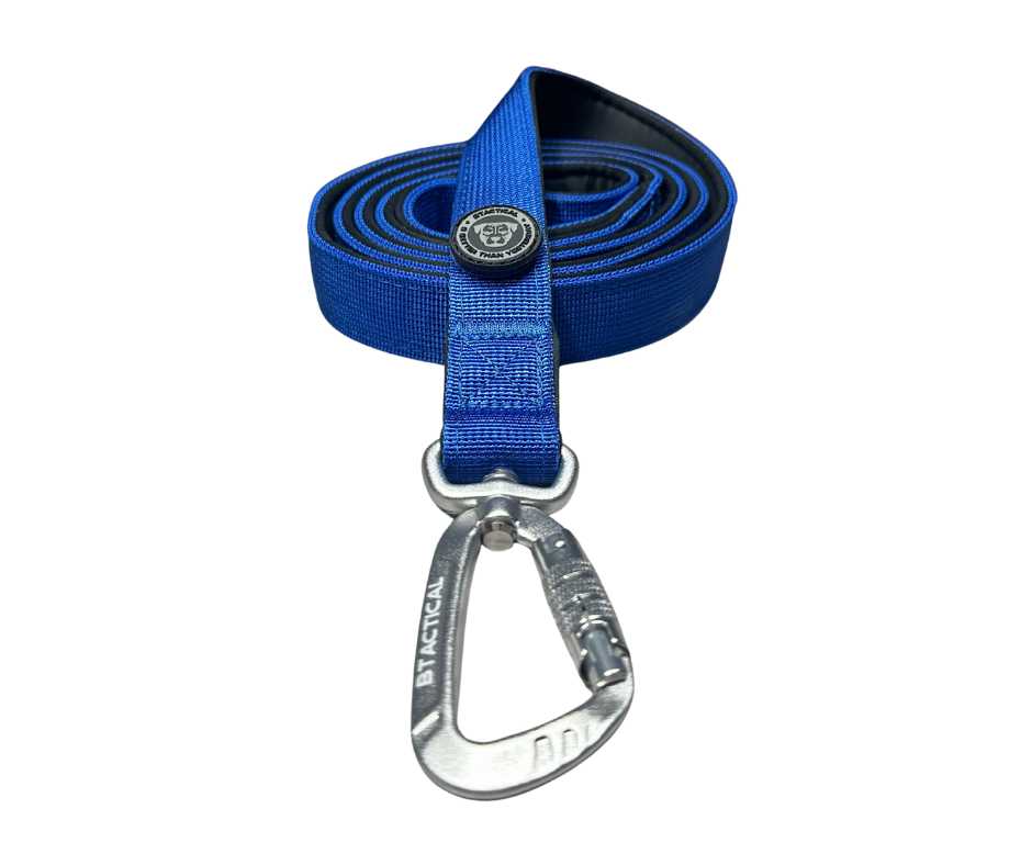 Nylon BTactical™ Carabiner Clip Lead | Royal Blue - The Bark Market
