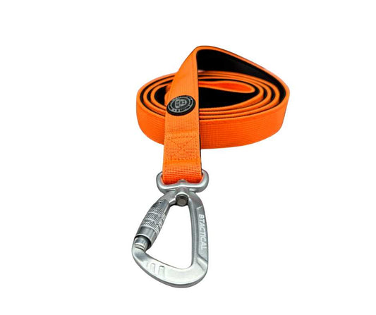 Nylon BTactical™ Carabiner Clip Lead | Citrus Orange - The Bark Market