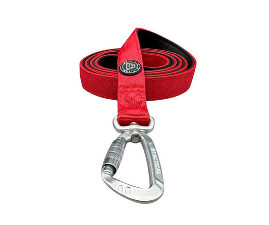 Nylon BTactical™ Carabiner Clip Lead | Citrus Red - The Bark Market