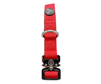 2.5cm Nylon BTactical™ Collar | Citrus Red - The Bark Market