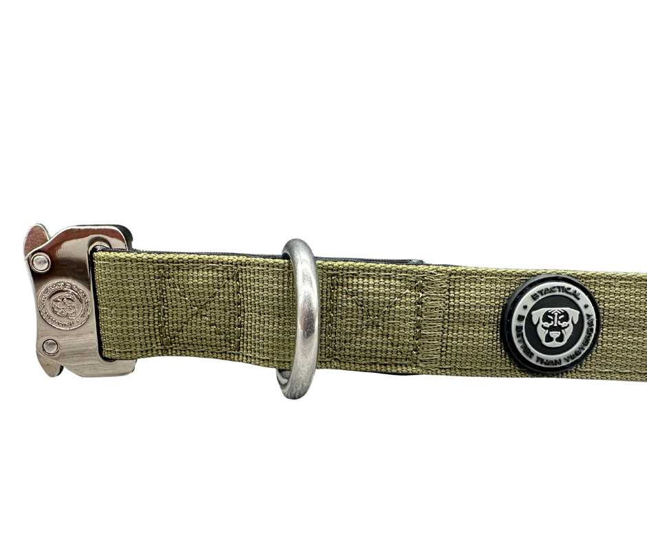 2.5cm Nylon BTactical™ Collar | Khaki Green - The Bark Market