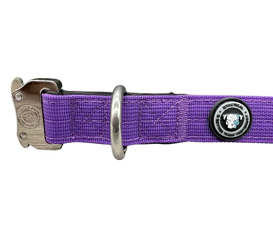 2.5cm Nylon BTactical™ Collar | Lavender Purple - The Bark Market