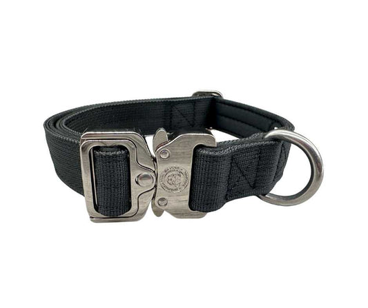 2.5cm Nylon BTactical™ Collar | Midnight Black - The Bark Market