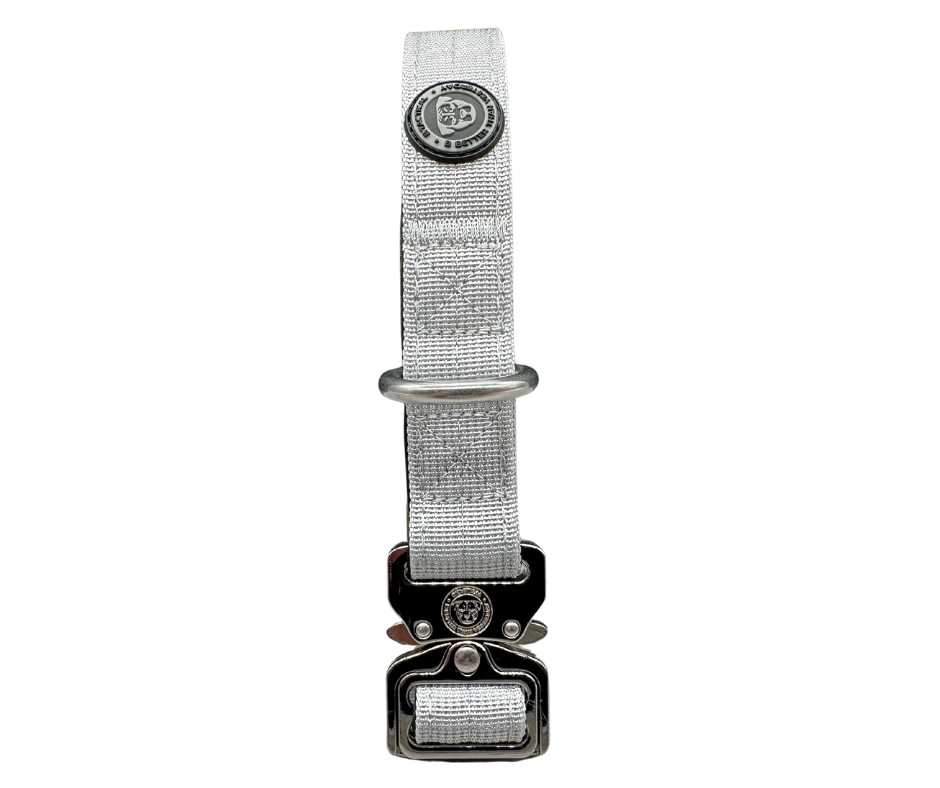 2.5cm Nylon BTactical™ Collar | Misty Grey - The Bark Market