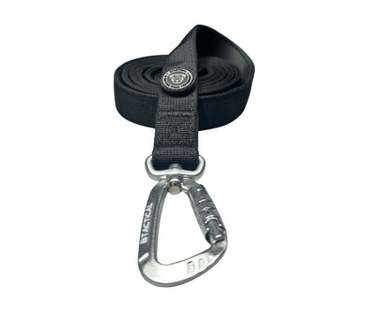Nylon BTactical™ Carabiner Clip Lead | Midnight Black - The Bark Market