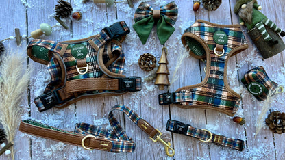Oak Forest Plaid Dog Sailor Bow Tie - The Bark Market
