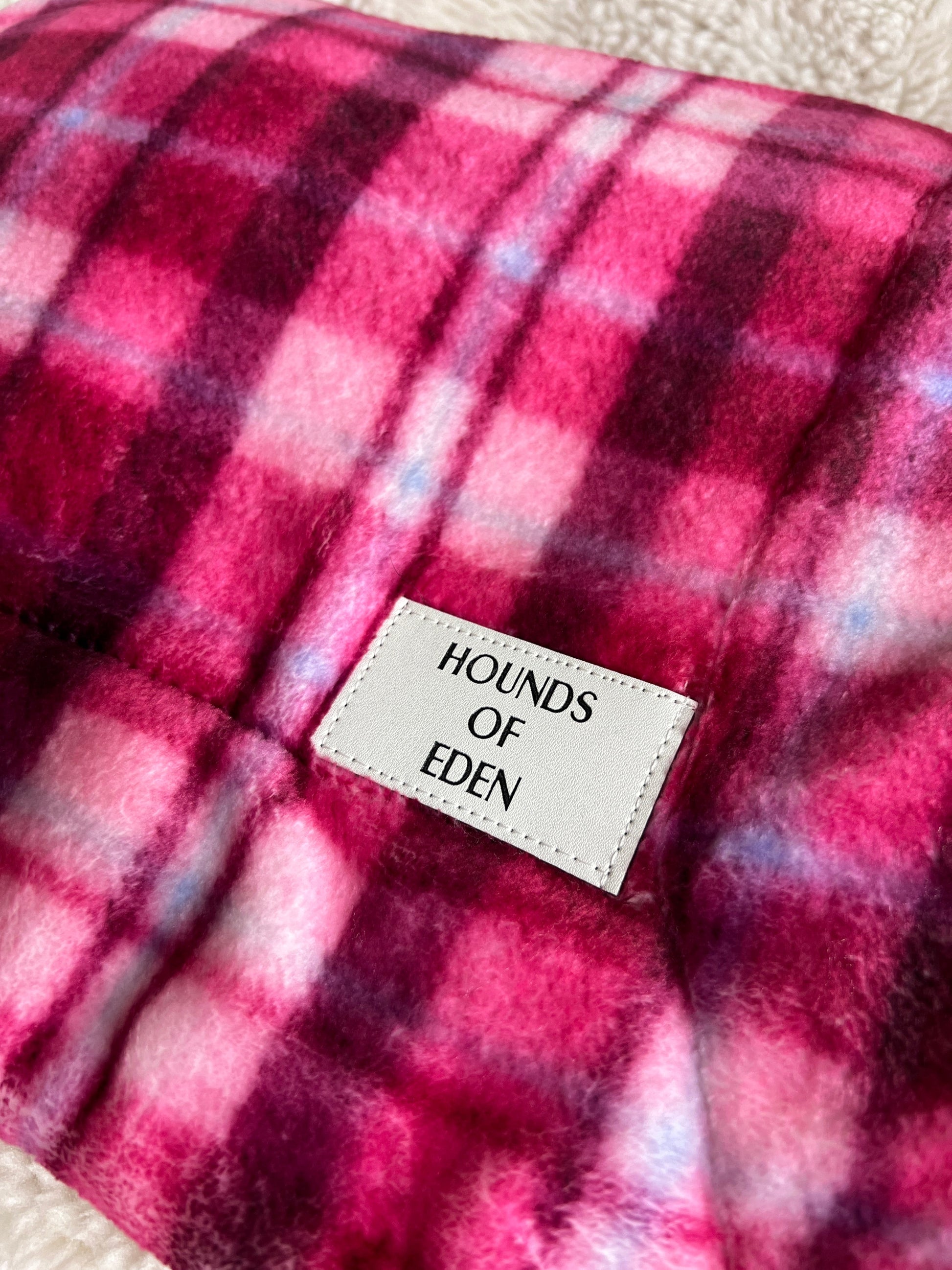 Rose Berry Plaid Snuggle Blanket - The Bark Market