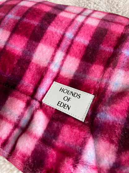Rose Berry Plaid Snuggle Blanket - The Bark Market