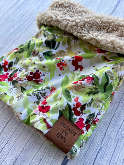 Winter Spruce & Berries Dog Snood - The Bark Market