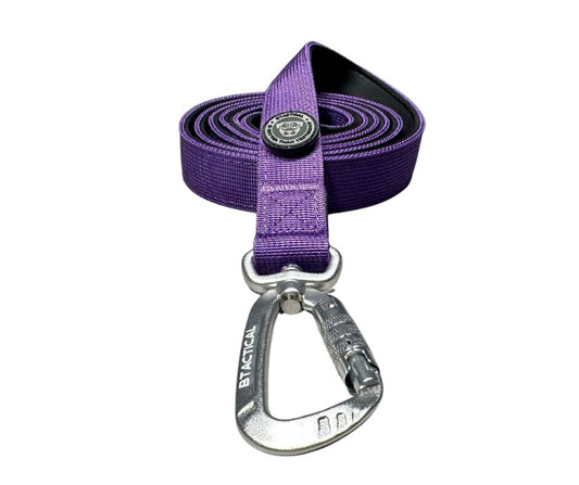 Nylon BTactical™ Carabiner Clip Lead | Lavender Purple - The Bark Market
