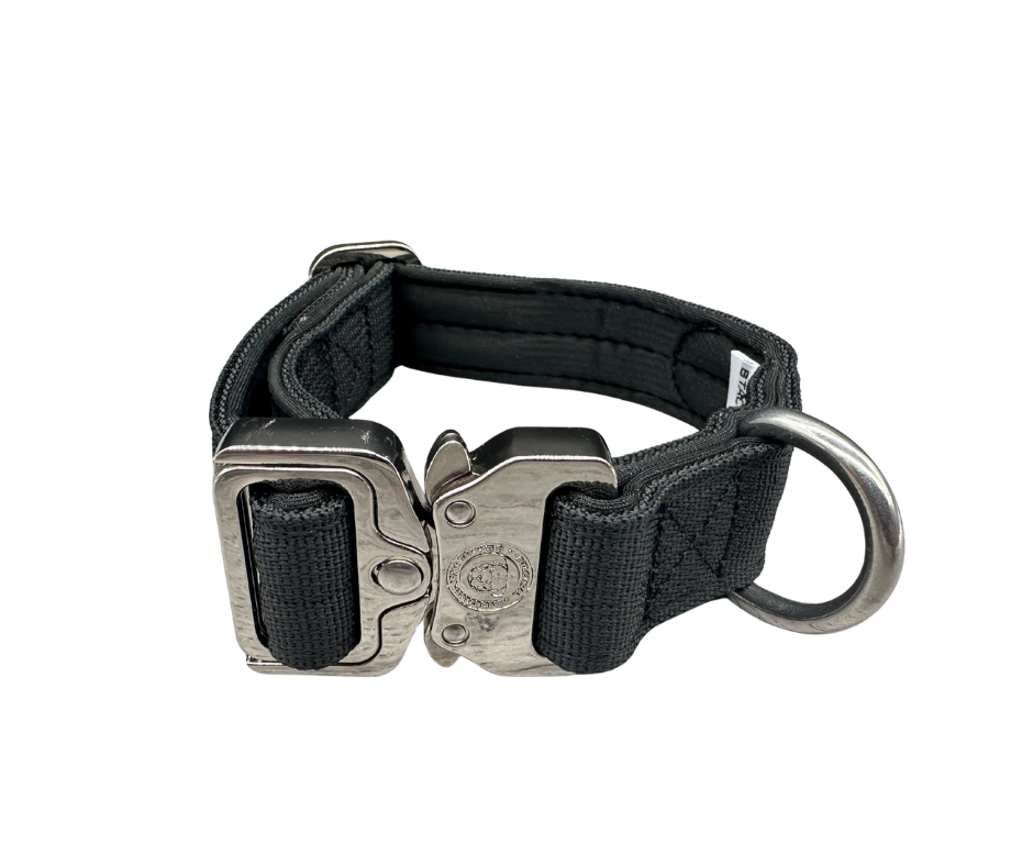 Puppy Nylon BTactical™ Collar | Midnight Black - The Bark Market