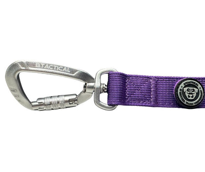 Nylon BTactical™ Carabiner Clip Lead | Lavender Purple - The Bark Market