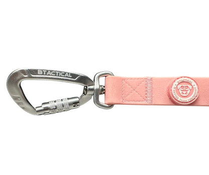 PVC BTactical™ Carabiner Clip Lead | Pastel Pink - The Bark Market
