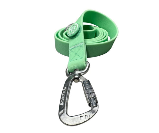 PVC BTactical™ Carabiner Clip Lead | Pastel Green - The Bark Market