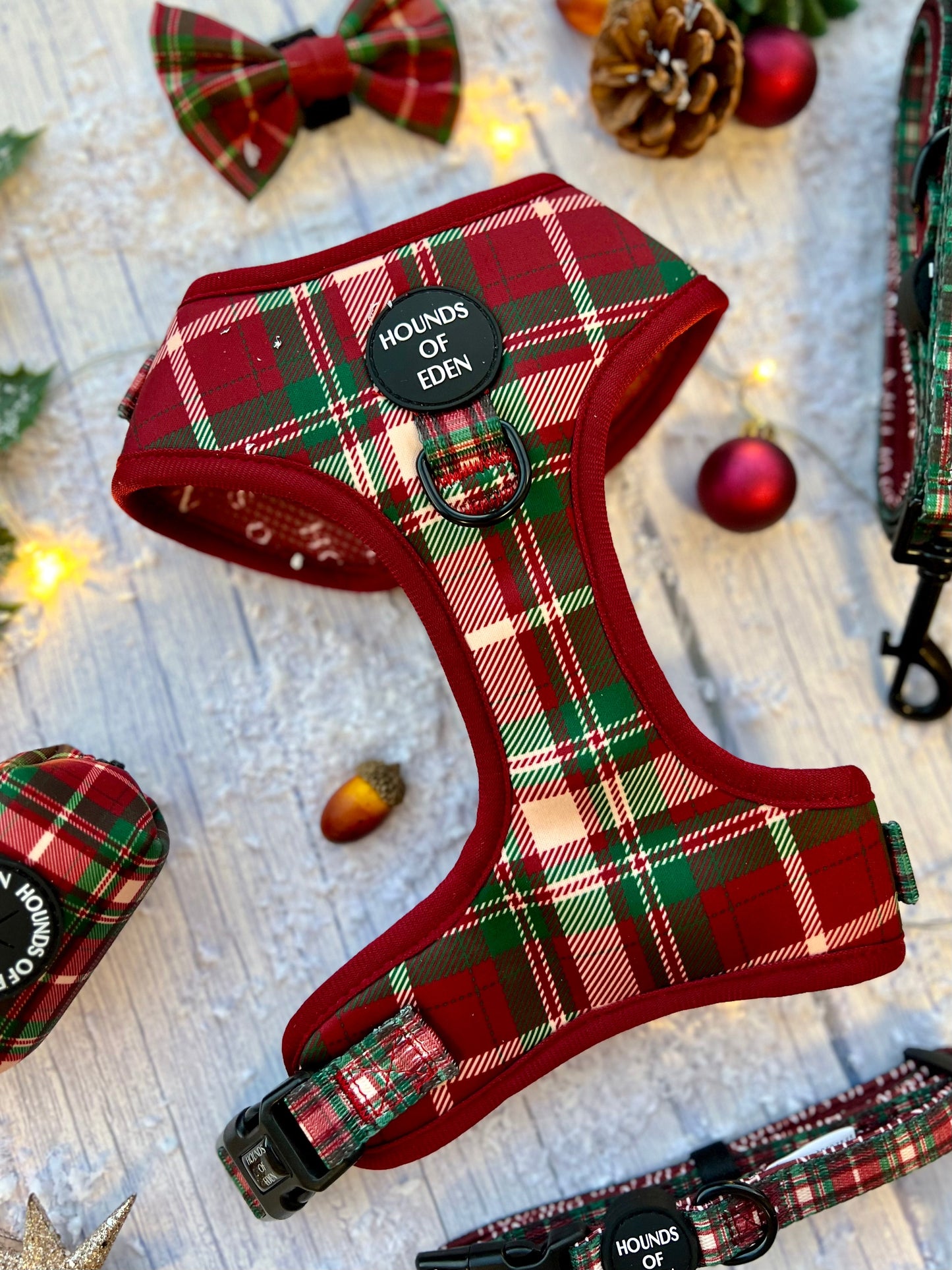 Tartan Me Up - Red & Cream Tartan Dog Snood - The Bark Market