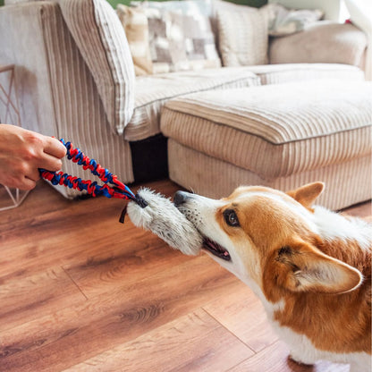 Faux Fur Pocket Bungee Squeaker - The Bark Market