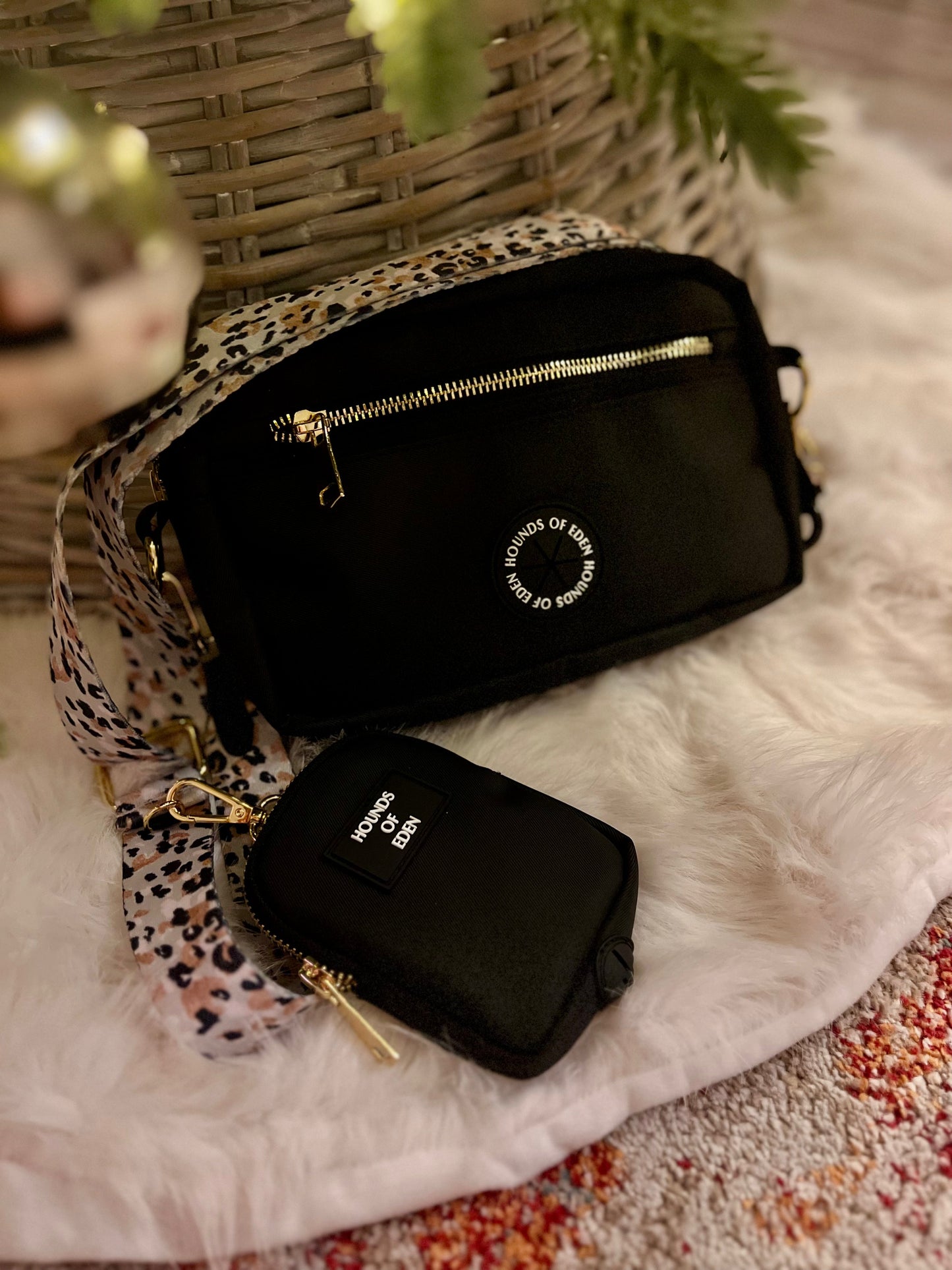 Ulti-Mate Dog Walking Bag - Black - Gold Hardware *BAG ONLY* - The Bark Market
