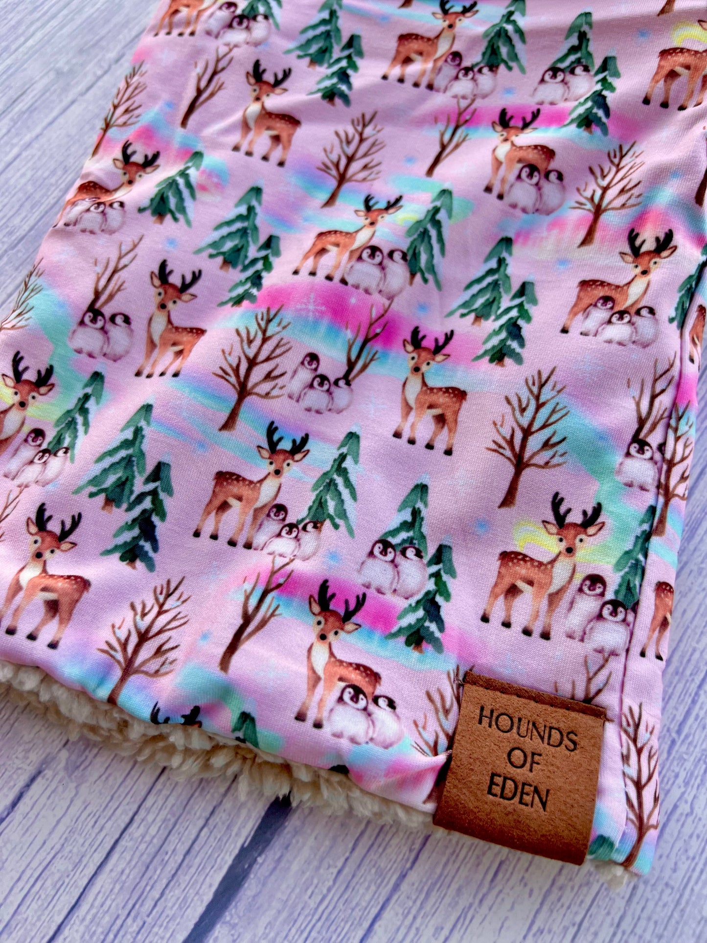 Aurora Nights - Pink Penguin Dog Snood - The Bark Market