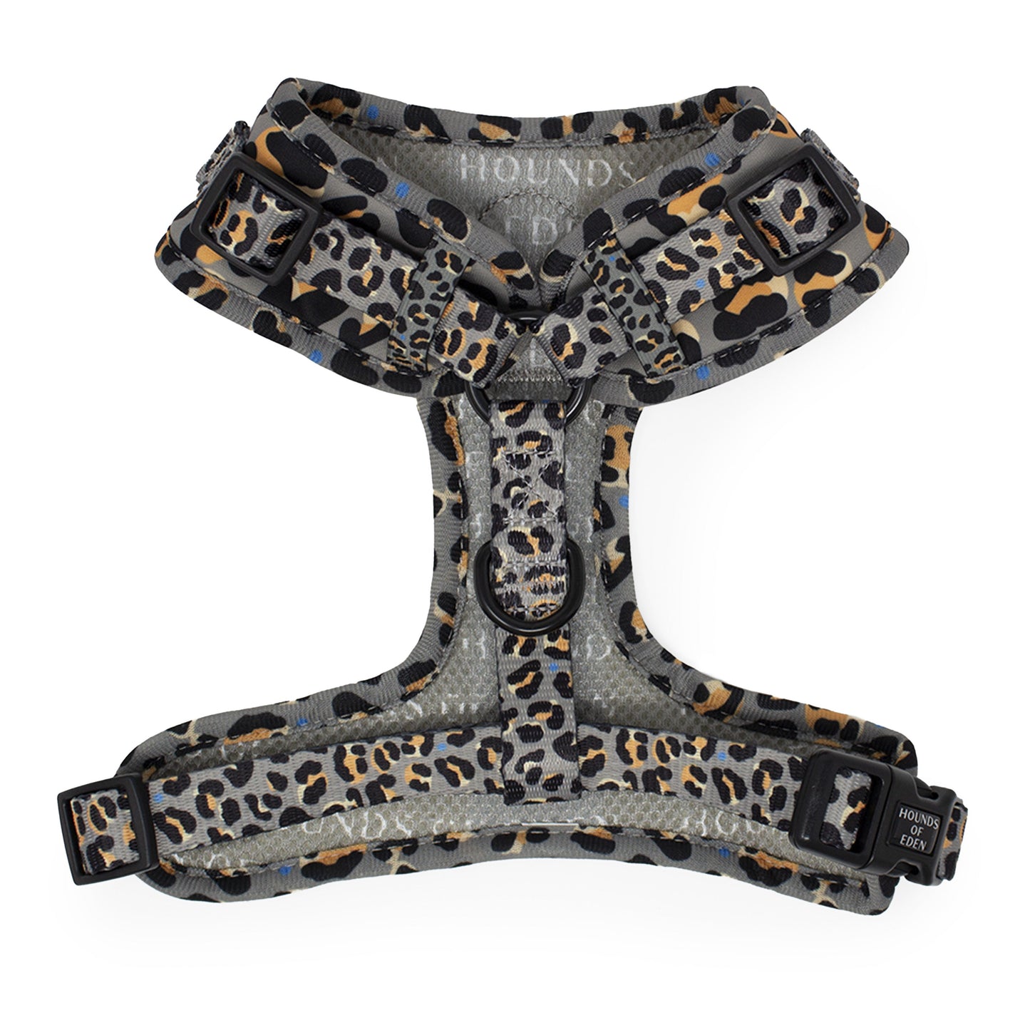 'Steel Leopard' - Khaki/Grey Dog Harness - The Bark Market