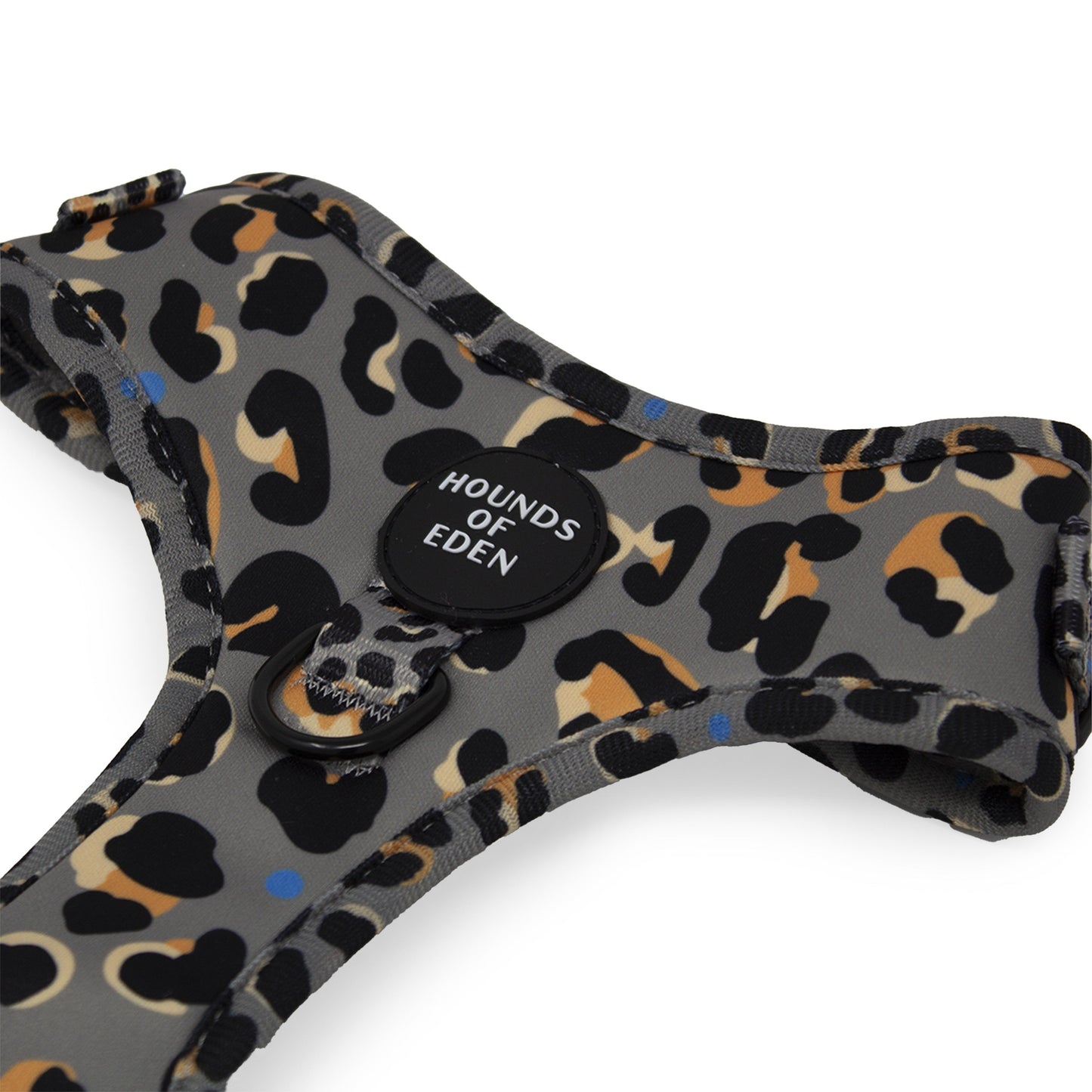 'Steel Leopard' - Khaki/Grey Dog Harness - The Bark Market