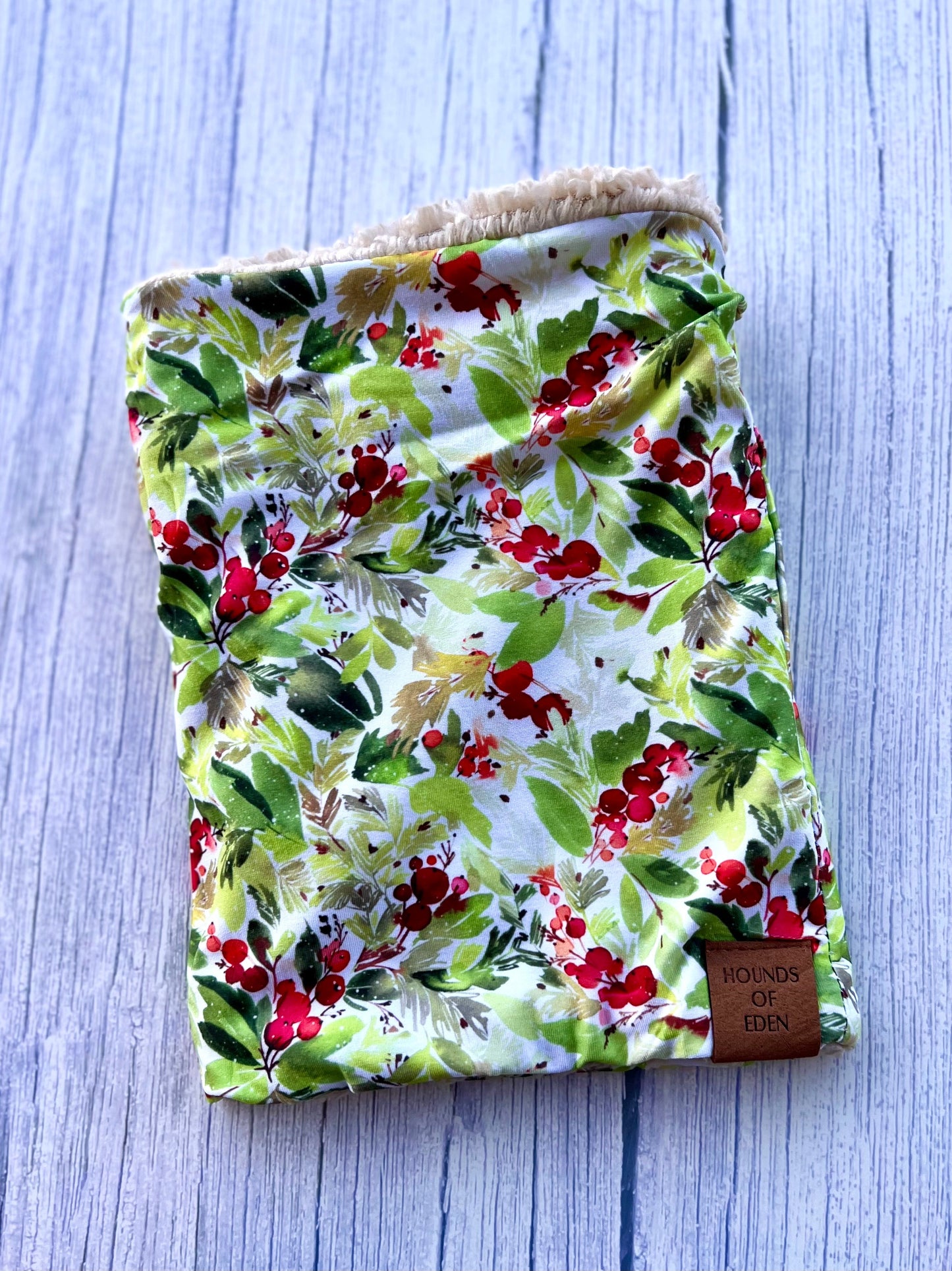 Winter Spruce & Berries Dog Snood - The Bark Market