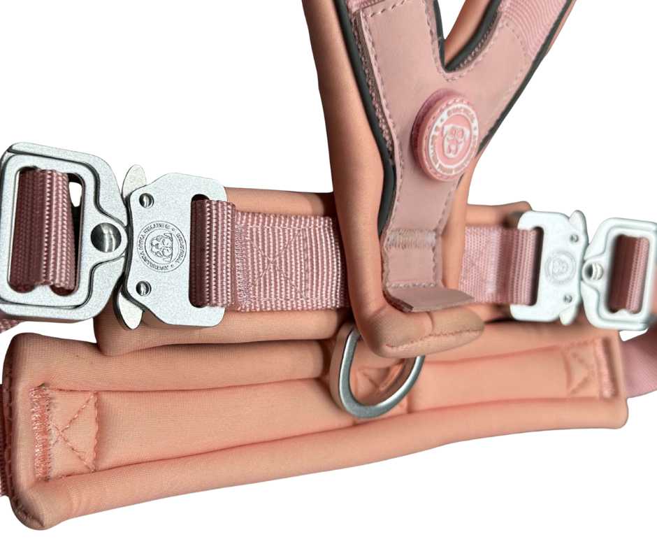 The 2.5cm BTactical™ Slip on Harness | Pastel Pink - The Bark Market