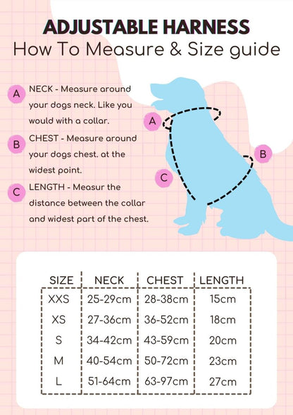 Adjustable Harness - Pastel Blue - The Bark Market