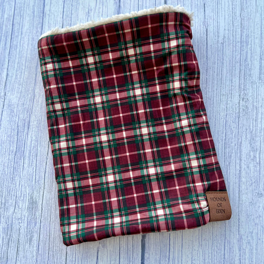 Tartan Me Up - Red & Cream Tartan Dog Snood - The Bark Market